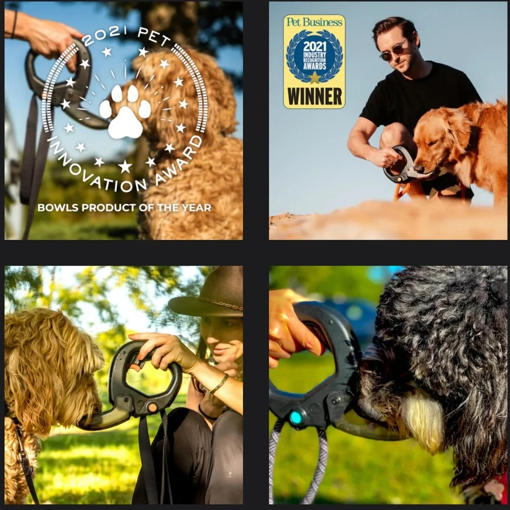 Splash - 🆕 all in one dog leash, handle with water cup and spray